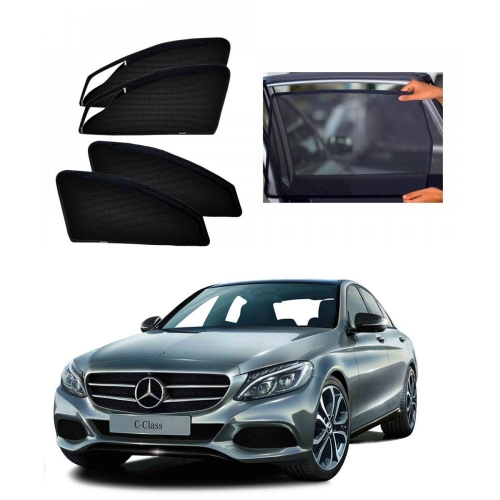 Car Window Magnetic Sunshade For Mercedes C 200 (zipper)