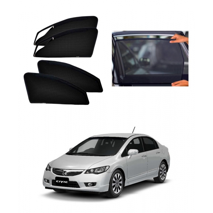 Honda Civic Car Zipper Magnetic Window Sun Shades Set Of 4 Honda Civic Car Zipper Magnetic Window Sun Shades Set Of 4