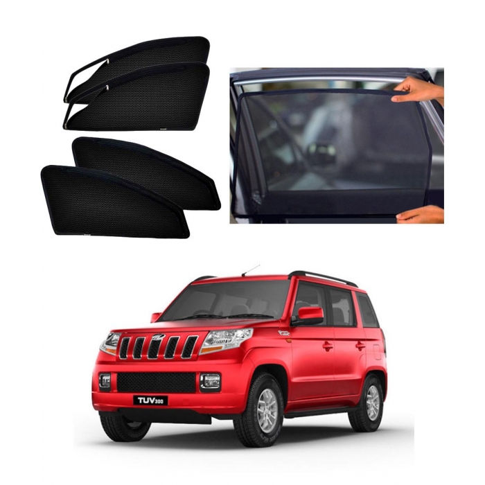 Mahindra TUV 300 Car Zipper Magnetic Window Sun Shades Set Of 6 Mahindra TUV 300 Car Zipper Magnetic Window Sun Shades Set Of 6