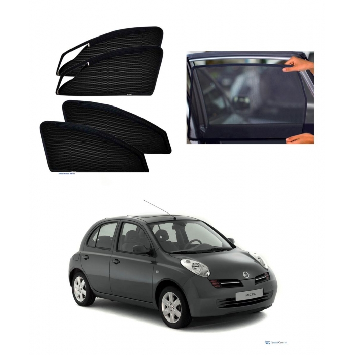 Nissan Micra Car Zipper Magnetic Window Sun Shades Set Of 4 Nissan Micra Car Zipper Magnetic Window Sun Shades Set Of 4