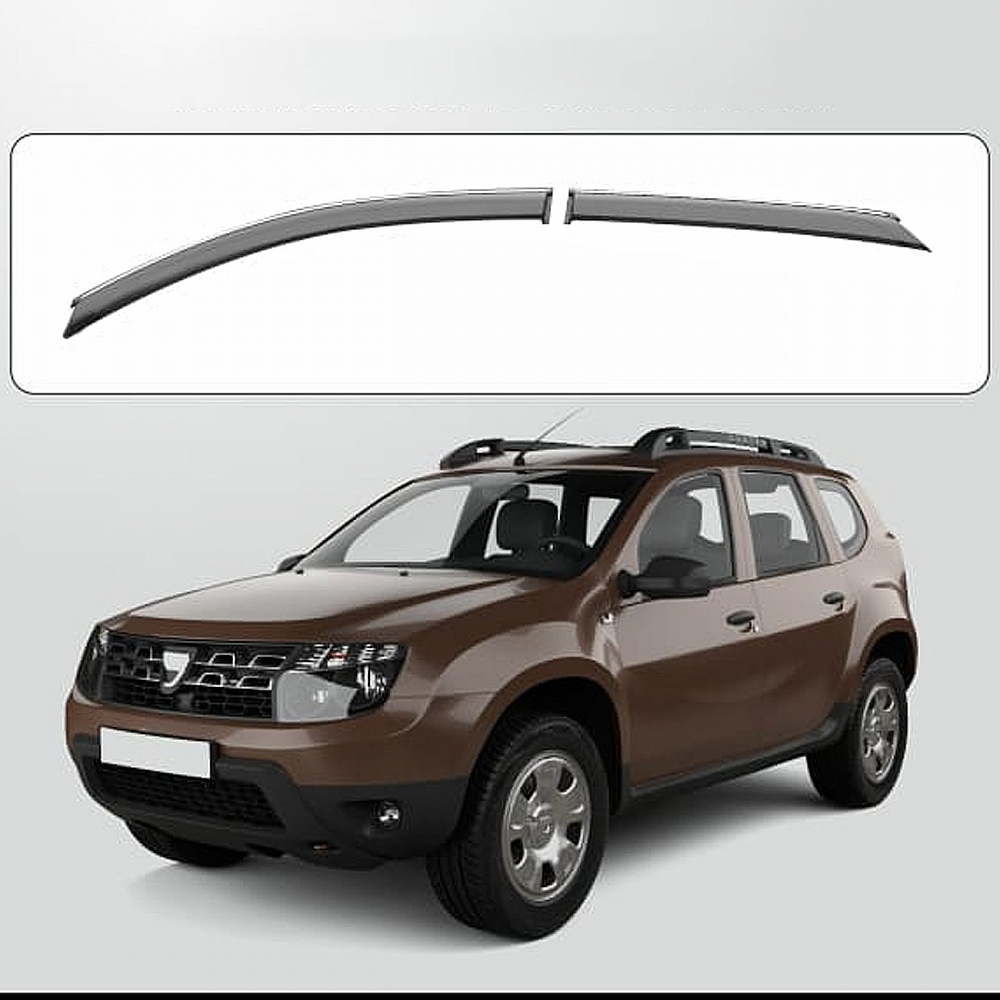 Renault Duster Window Rale Renault Duster Door Visor with Chrome Line - Galio