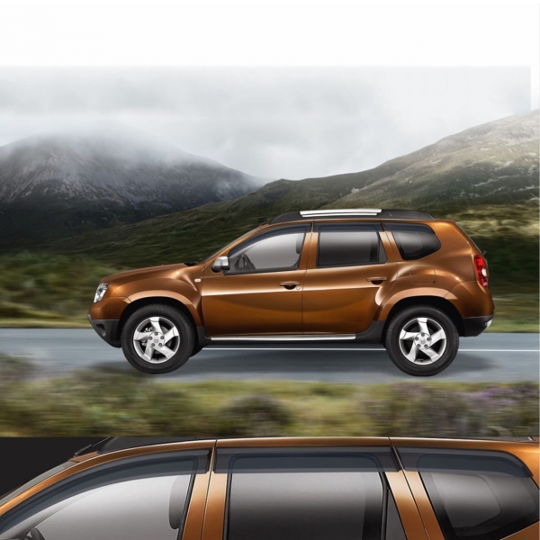 Galio Black Door Visor for Renault Duster 2012 Onwards