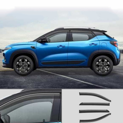 Galio Chrome Line Door Visor for Renault Kiger 2021 Onwards Galio Chrome Line Door Visor for Renault Kiger 2021 Onwards
