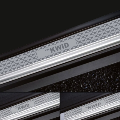 Galio Stainless Steel Door Sill Guards for Renault Kwid 2015 Onwards Galio Stainless Steel Door Sill Guards for Renault Kwid 2015 Onwards