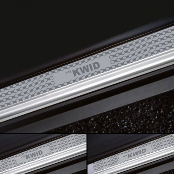 Galio Stainless Steel Door Sill Guards for Renault Kwid 2015 Onwards