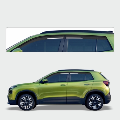 Galio Chrome Line Door Visor for Skoda Kylaq 2025 Onwards