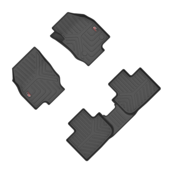 GFX Skoda Kushaq 2021 Onwards Custom Fit LLM LifeLong TPV Mats  - Set Of 3 Pcs.