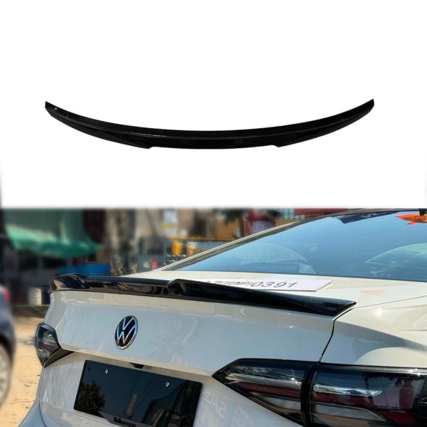 M Style Lip Spoiler For Skoda Slavia 2022 Onwards - Glossy Black M Style Lip Spoiler For Skoda Slavia 2022 Onwards - Glossy Black