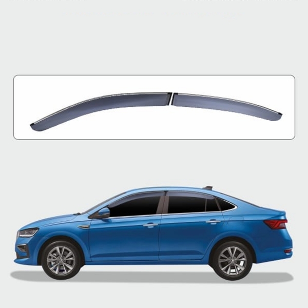 Galio Chrome Line Door Visor for VW Virtus 2022 Onwards Galio Chrome Line Door Visor for VW Virtus 2022 Onwards
