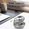 Carhatke Car Air Freshener Metal Double Loop Air Conditioner Solar Power Moving Crystal Ball for Car Dashboard/Home and Office