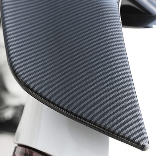 Carbon Fiber Texture Abs Plastic Material Sedan Car Rear Wing Universal Spoiler
