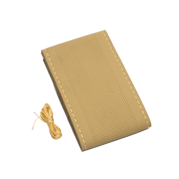 High-Quality Leather Car Steering Wheel Cover – Full Beige High-Quality Leather Car Steering Wheel Cover – Full Beige