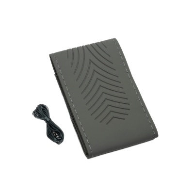 High-Quality Leather Car Steering Wheel Cover D2 – Full Grey