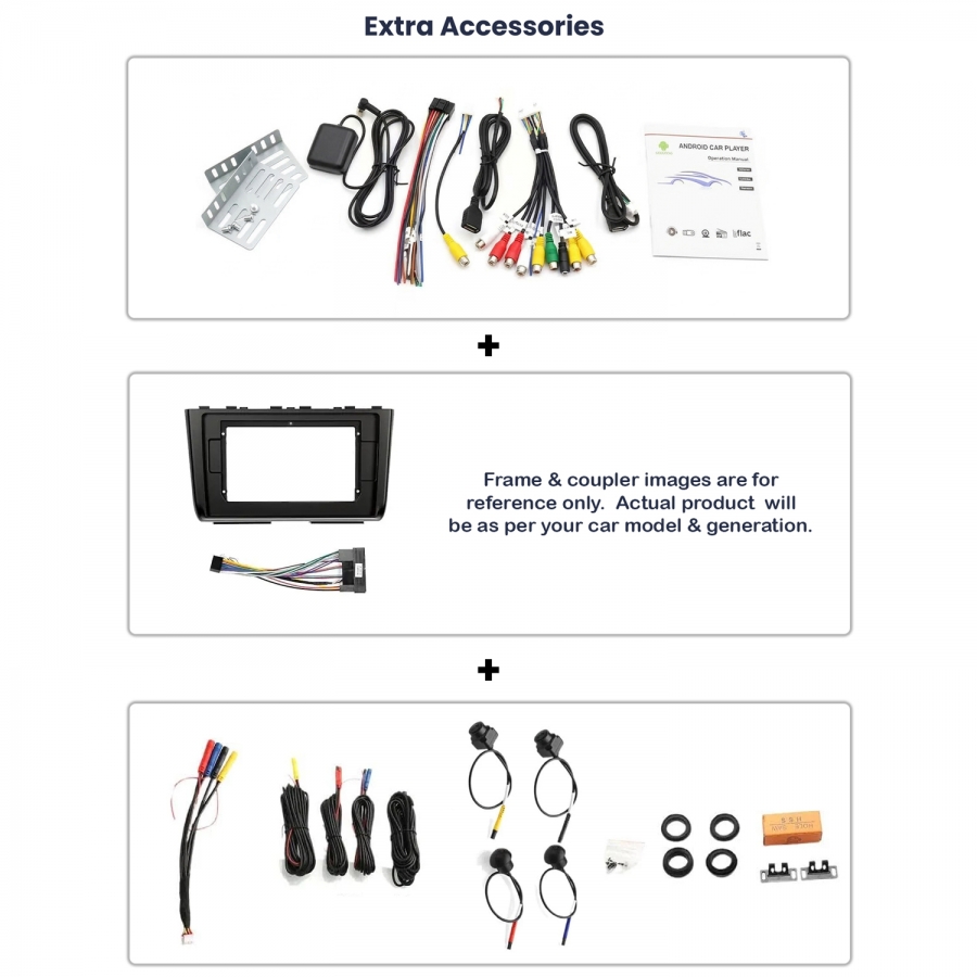 9 Inch Android Car Stereo for Tata Bolt | 4GB RAM 64GB | Wireless CarPlay & Android Auto | 8 Core Processor| DSP | 360 Camera & 4G Option