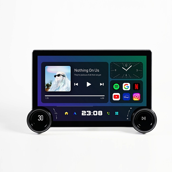 Diamond 2K 11.8 Inches Car Android Stereo Music System Player With 360 Camera (6GB + 128GB)