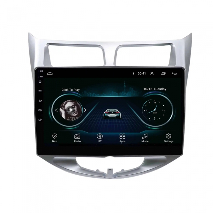 Hyundai Verna Fluedic 9 Inches HD Touch Screen Android Stereo (2GB, 16GB) with Stereo Frame By Carhatke Hyundai Verna Fluedic 9 Inches HD Touch Screen Android Stereo (2GB, 16GB) with Stereo Frame By Carhatke