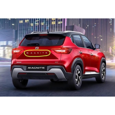 Nissan Magnite Logo Chrome 3D Letter Emblem Full Set in High Quality ABS Material