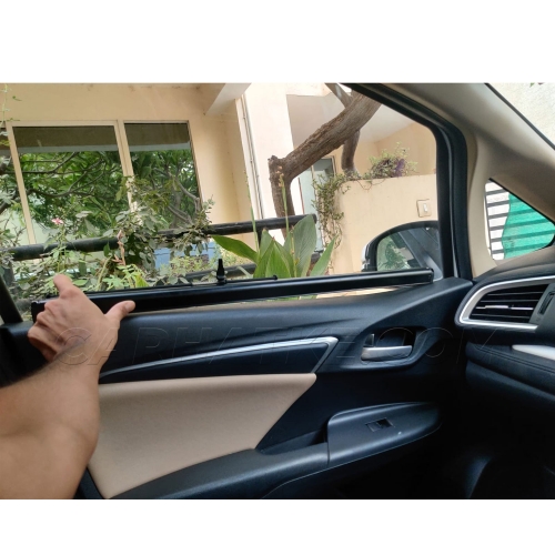 Car Automatic Roll Up and Down Window Sunshade for Honda New Jazz Set