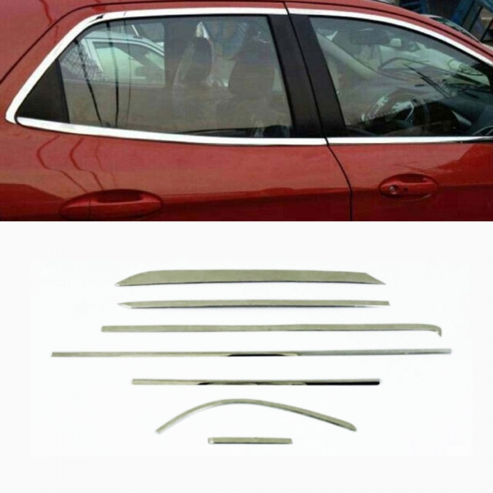 Maruti Swift 2015 Full Window Chrome Garnish Trims (Set Of 14Pcs.) Maruti Swift 2015 Full Window Chrome Garnish Trims (Set Of 14Pcs.)