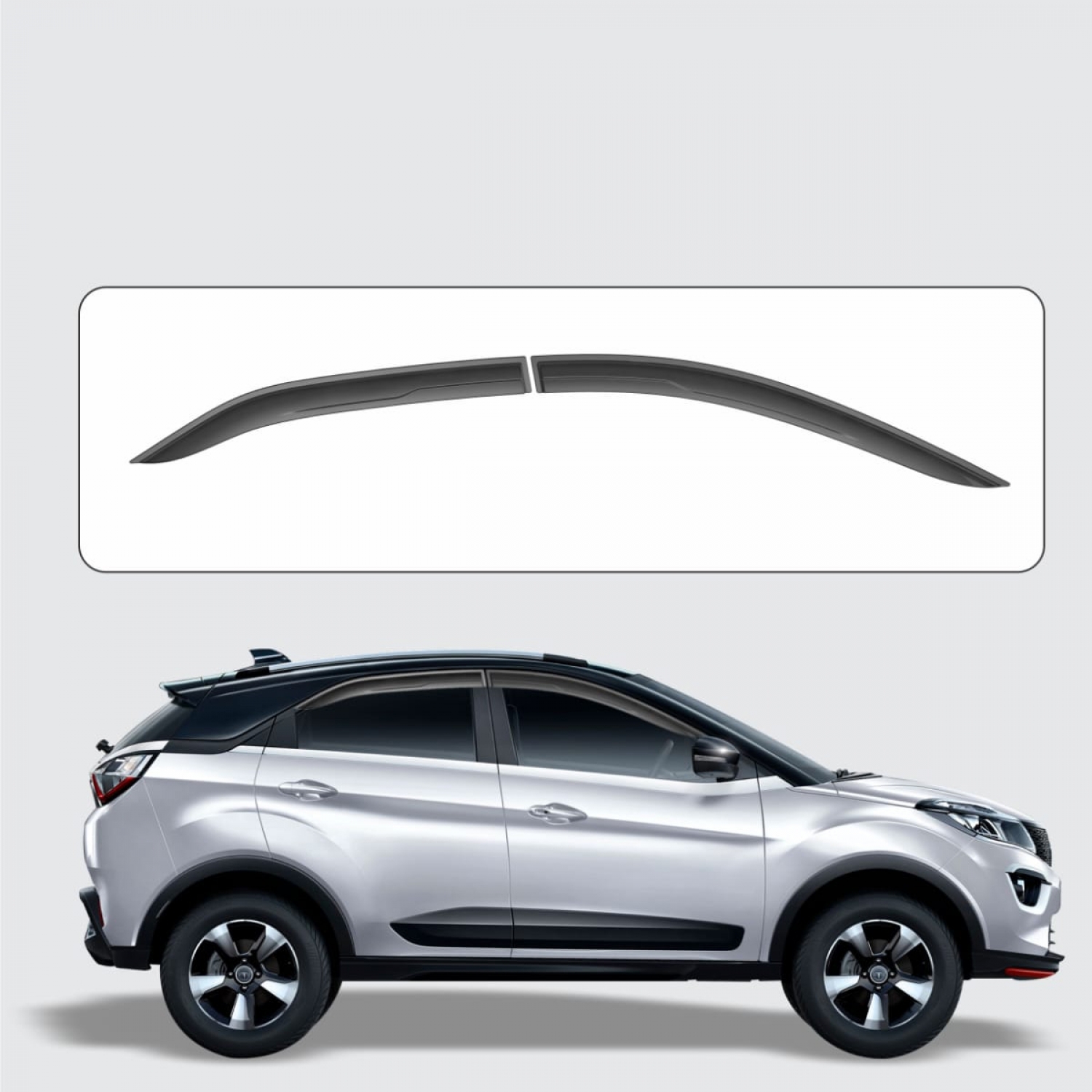 Galio Tata Nexon Window Door Visor Black