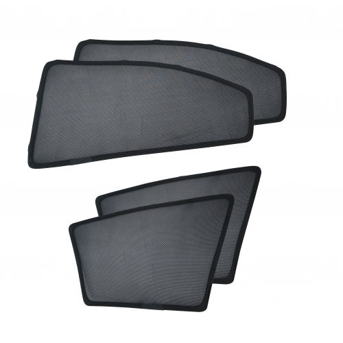 2-Pack Magnetic Car Window Shades - Black Mesh UV Protection