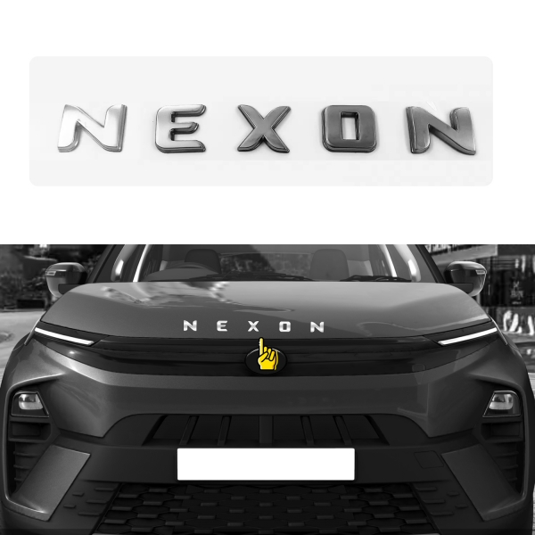 Galio Nexon Logo 3D Chrome Letter Emblem