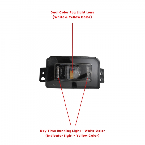 DLAA Dual Color Fog Light for Tata Curvv 2024 Onwards