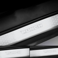 Galio Tata Punch 2021 Onwards Stainless Steel Sill Plate Guards Galio Tata Punch 2021 Onwards Stainless Steel Sill Plate Guards