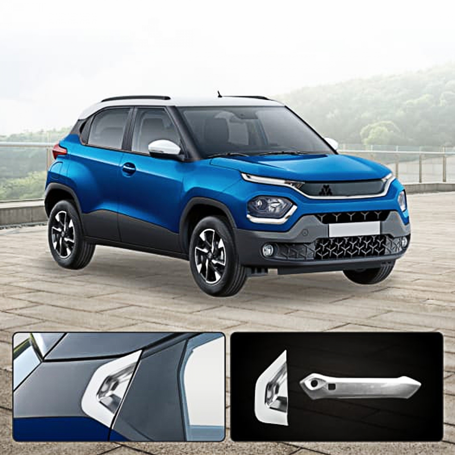 Galio Tata Punch Door Handle Chrome Cover