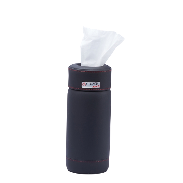 Cup Holder Tissue Box Rigid Material with Premium Leather Cover - Black Color Cup Holder Tissue Box Rigid Material with Premium Leather Cover - Black Color