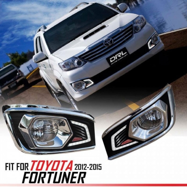 Toyota  Fortuner 2012 - 2015 LED DRL Day Time Running Lights -Set of 2Pcs.