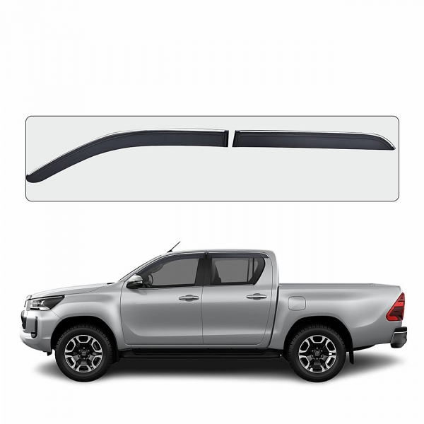 Galio Chrome Line Door Visor for Toyota Hilux 2022 Onwards