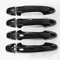 Cnleague Door Handle Cover for Toyota Hilux, Crysta, Yaris, Fortuner, Legender - Glossy Black