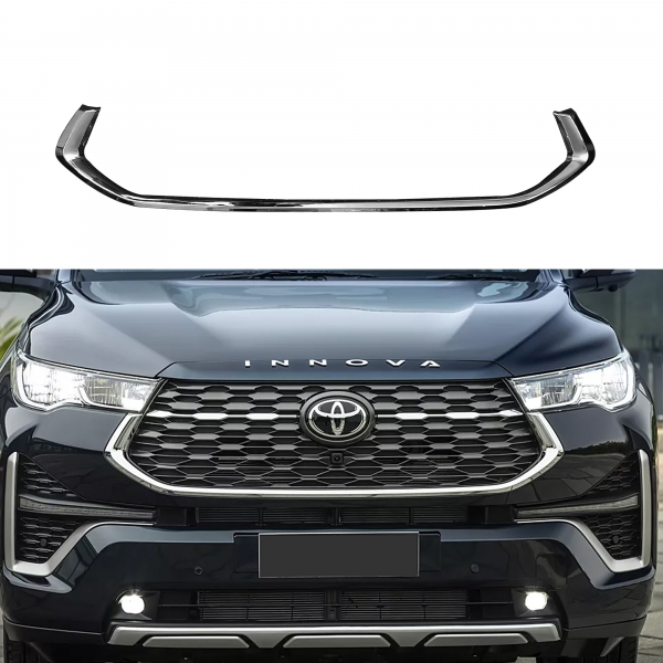 Cnleague Outer Grill Chrome Garnish for Toyota Innova Hycross 2023 Onwards