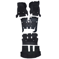 Black Color Luxury Florino Floor Mats for Toyota Innova 2005-16