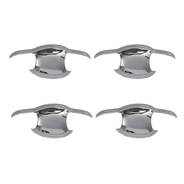 Cnleague Chrome Door Handle Bowl for Toyota Innova Crysta 2016 Onwards