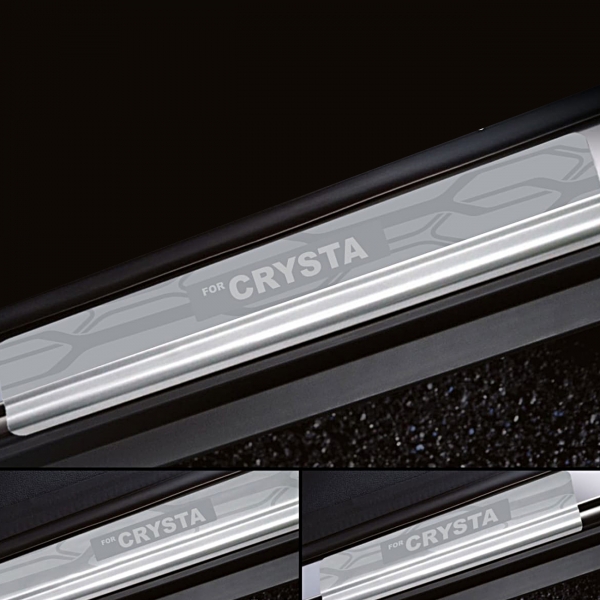 Galio Stainless Steel Door Sill Guards for Toyota Innova Crysta 2016 Onwards