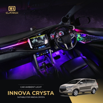 Cardi D12 OEM Ambient  Lights for Toyota Innova Crysta 2016 Onwards - 18 Pieces
