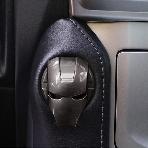 Batman Push Button Switch Cover Car Engine Iron Man Push to Start Button Cover Start Stop Car Accessories Anime Car Decals Decor 2pcs Universal Ignition Protective Cover Key Start Decorative Ring