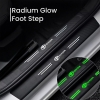 Car Door Radium Night Logo Glow Sill Plate Door Guard  Pad  Stickers for Toyota Cars (Set of 4Pcs.)