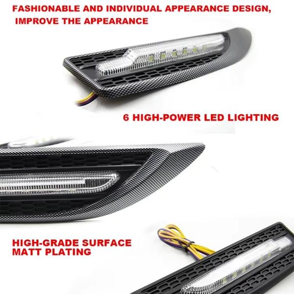 Car Side Fender Light with 3 Colour LED Indicator Light | Universal Fit Car Side Fender Light with 3 Colour LED Indicator Light | Universal Fit