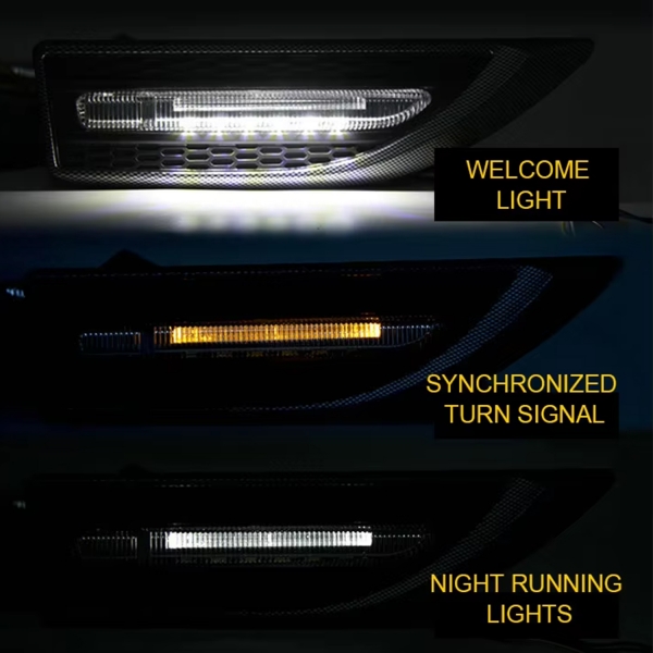 Car Side Fender Light with 3 Colour LED Indicator Light | Universal Fit Car Side Fender Light with 3 Colour LED Indicator Light | Universal Fit