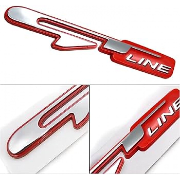 GT Line Premium Car Logo 3D Sticker Emblem Badge