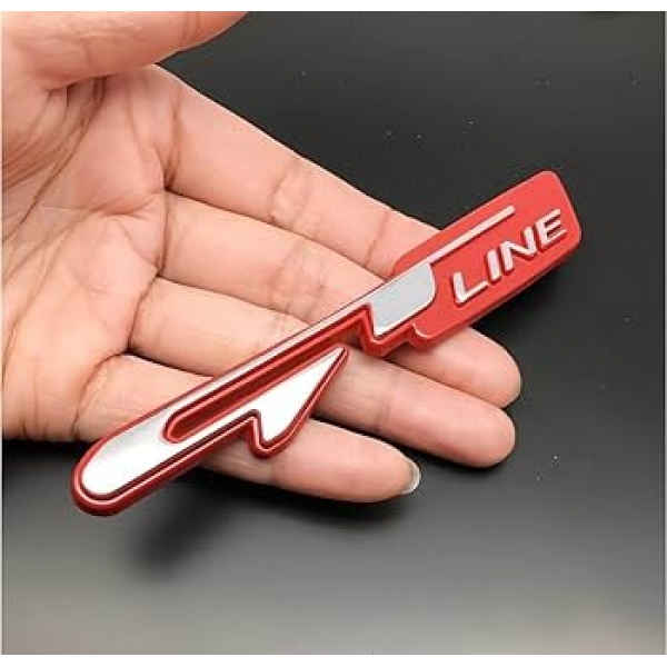 GT Line Premium Car Logo 3D Sticker Emblem Badge