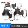 Original iPH CAR Projector M617 Be-Xenon LED Fog Lights (3inch, 3 Color)
