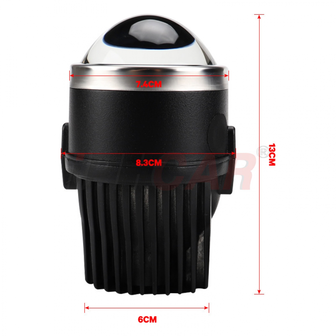 IPH Car M617 Bi LED Universal Projector Fog Lamp Light 3 Color