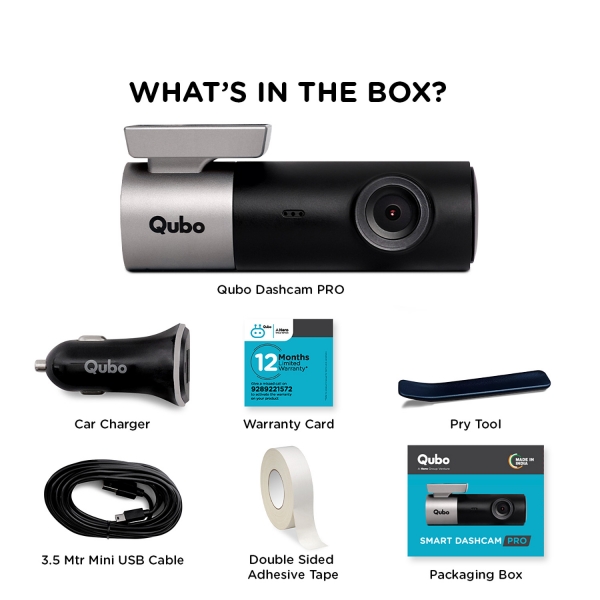 Qubo Smart Car Dash Camera Pro