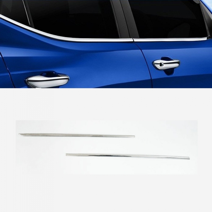 Maruti Suzuki WagonR Lower Window Chrome Garnish Trims (Set Of 4Pcs.) Maruti Suzuki WagonR Lower Window Chrome Garnish Trims (Set Of 4Pcs.)