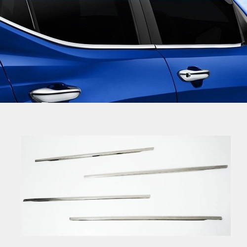 Maruti Suzuki Wagon R 2019 Lower Window Chrome Garnish Trims (Set Of 4Pcs.)