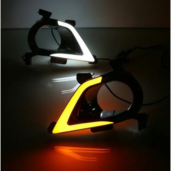 Toyota New Innova Crysta LED Front DRL Day Time Running Lights (Set of 2Pcs.)